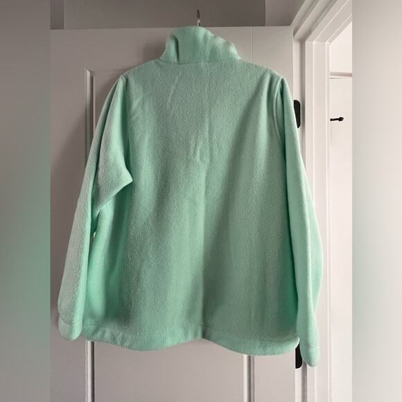 J. Crew Factory Mint Green Sherpa Pullover Sweater Women’s XL - Picture 10 of 12